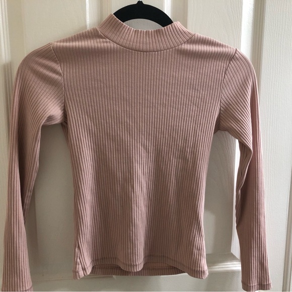 Pink ribbed long sleeve - Picture 2 of 2
